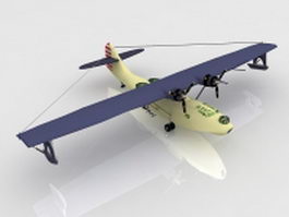 Navy PBY Catalina flying boat 3d model preview
