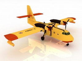 Canadair CL-215 firefighting amphibious aircraft 3d preview
