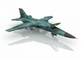 F-111 Aardvark Attack aircraft 3d model preview