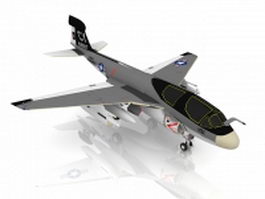 EA-6B Prowler aircraft 3d preview