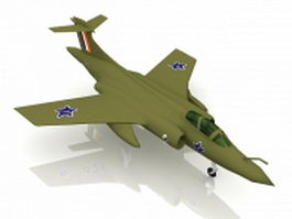 Blackburn Buccaneer strike aircraft 3d preview