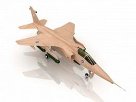 RAF Jaguar Attack aircraft 3d model preview
