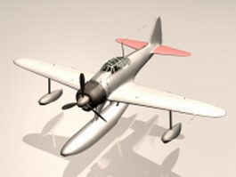 Nakajima A6M2-N fighter bomber 3d preview