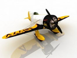 Gee Bee racer airplane 3d preview