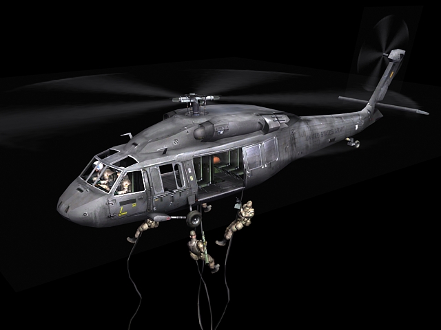 NH90 military helicopter 3d rendering