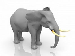 African bush elephant 3d model preview