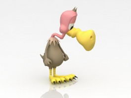 Cartoon vulture 3d preview