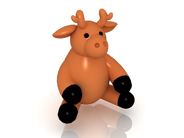 Cartoon Adult Deer 3d Model 3ds Max Files Free Download