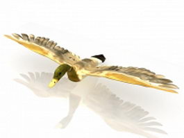 Wild duck 3d model preview