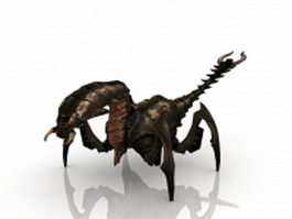 Monster scorpion 3d model preview
