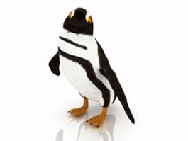 King penguin 3d model preview