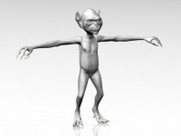 Gremlin character 3d model preview