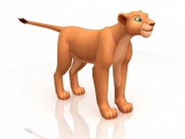 Adult Nala in Lion King 3d model preview