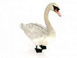 Snow goose 3d model preview