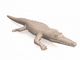 Freshwater crocodile 3d model preview