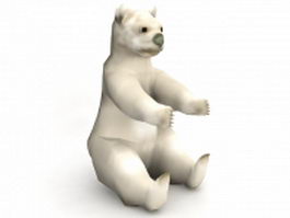 Polar bear 3d model preview