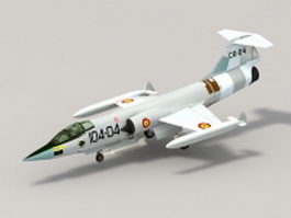 Lockheed F-104 Starfighter 3d model preview