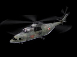 Russian Mi-6 helicopter 3d preview