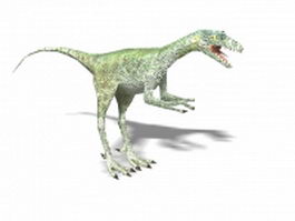 Raptor dinosaur 3d model preview