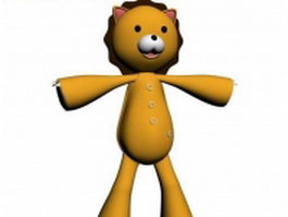 Cartoon lion toy 3d model preview