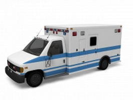 Truck based ambulance 3d preview