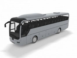 Long-distance bus 3d model preview