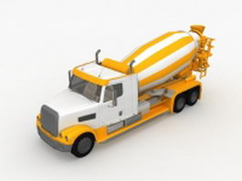 Cement mixer truck 3d preview
