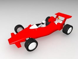 Toy F1 Car 3d model preview