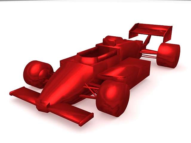 Kart racing 3d rendering