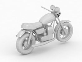 Sport touring motorcycle 3d model preview