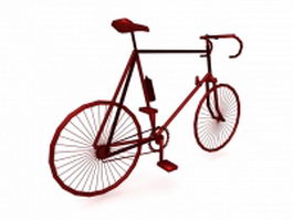 Racing bike 3d model preview