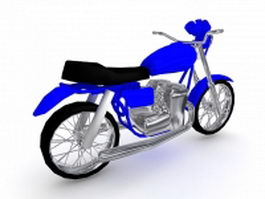 Racing motorcycle 3d model preview