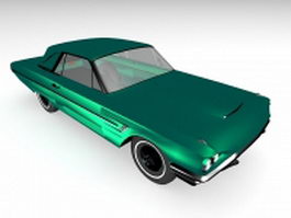 Classic coupe car 3d model preview