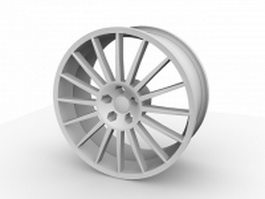 OZ superturismo wheel 3d model preview