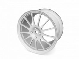 Car wheel rim 3d model preview