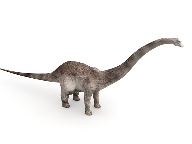 Barosaurus dinosaur 3d rendering