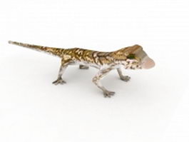 Leopard gecko 3d model preview