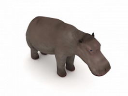 Nile Hippopotamus 3d model preview