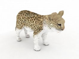 Baby leopard 3d model preview