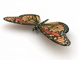 Monarch butterfly 3d preview