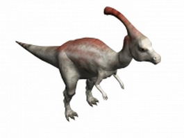 Parasaurolophus dinosaur 3d model preview