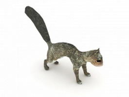 Eastern gray squirrel 3d model preview