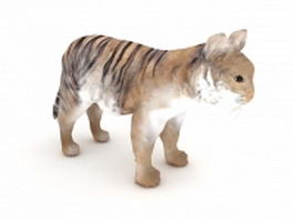 Tiger cub 3d model preview