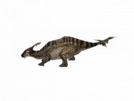 Wuerhosaurus dinosaur 3d model preview