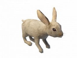 Brush rabbit 3d model preview