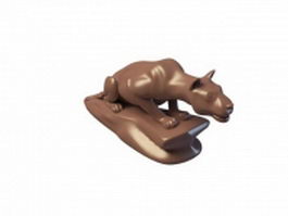 Animal statuary 3d model preview