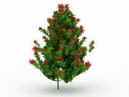 Decorative artificial tree 3d model preview