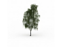 White willow tree 3d model preview