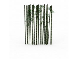 Bamboo plants 3d model preview