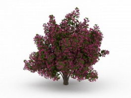 Flower blooming tree 3d model preview